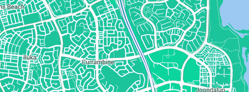 Map showing the location of Apache Gasfitting in Currambine, WA 6028