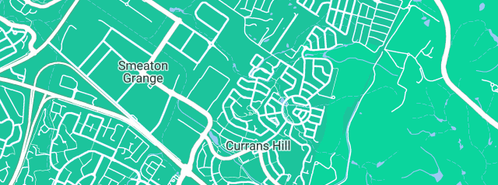 Map showing the location of Stuart Thomas Plumbing & Draining in Currans Hill, NSW 2567