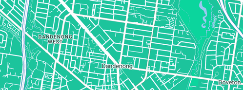 Map showing the location of Around Town Plumbing in Dandenong, VIC 3175