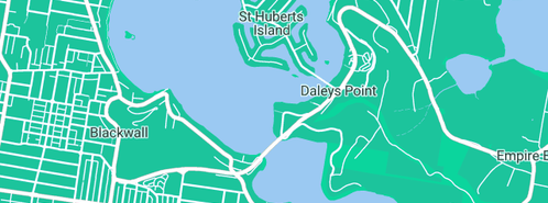 Map showing the location of Hansen's Maintenance Plumbing in Daleys Point, NSW 2257