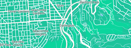 Map showing the location of Darlington Plumbing Service in Darlington, SA 5047