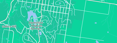 Map showing the location of Ballarat Solar Plumbing in Daylesford, VIC 3460