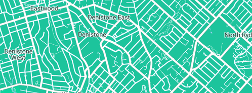 Map showing the location of A1 Precision Plumbing in Denistone East, NSW 2112