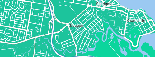 Map showing the location of Rooster Plumbing, Drainage & Gasfitting in Deagon, QLD 4017