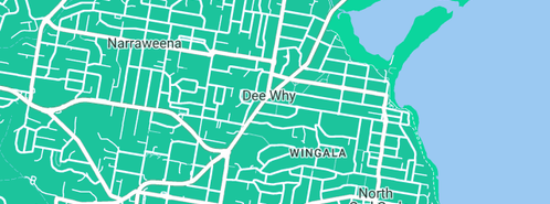 Map showing the location of Rosa in Dee Why, NSW 2099