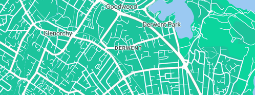 Map showing the location of Lindsay Rolle Plumbing in Derwent Park, TAS 7009