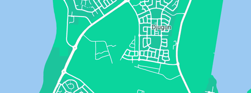 Map showing the location of LRD Plumbing and Gas in Djugun, WA 6725