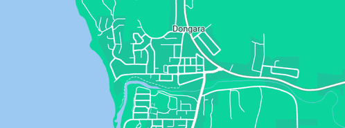 Map showing the location of Newhills Plumbing & Gas in Dongara, WA 6525