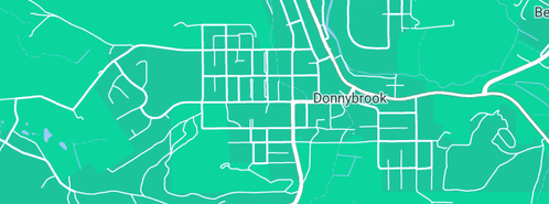 Map showing the location of Donnybrook & Districts Plumbing Service in Donnybrook, WA 6239