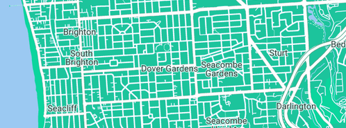 Map showing the location of Taps N Traps in Dover Gardens, SA 5048