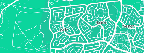 Map showing the location of Franjic Simun in Duffy, ACT 2611