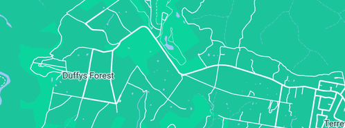 Map showing the location of Draino Pipe Cleaning in Duffys Forest, NSW 2084