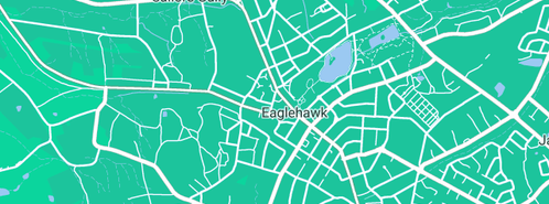 Map showing the location of Bendigo and surrounding districts in Eaglehawk, VIC 3556