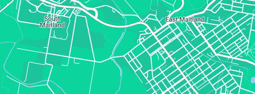 Map showing the location of David Ross Plumbing in East Maitland, NSW 2323