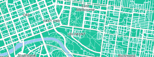 Map showing the location of Active Draining in East Melbourne, VIC 3002