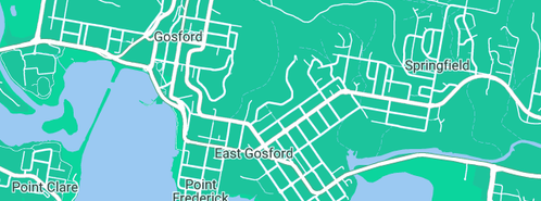 Map showing the location of J.M Cleary Pty Ltd in East Gosford, NSW 2250