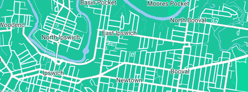 Map showing the location of Small jobs plumbing in East Ipswich, QLD 4305