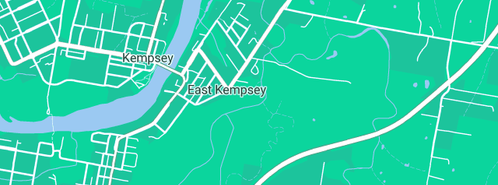 Map showing the location of Burns david Plumbing in East Kempsey, NSW 2440