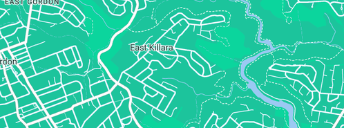 Map showing the location of Wilkins Plumbing in East Killara, NSW 2071