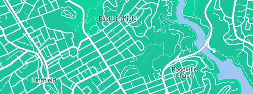 Map showing the location of Smiley V G Pty Ltd in East Lindfield, NSW 2070