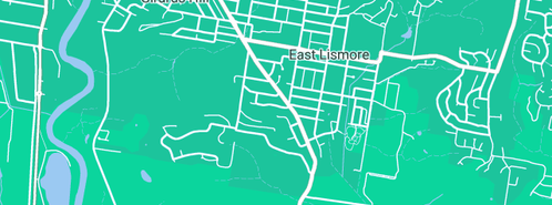 Map showing the location of Gasfitting & Plumbing Tom Roache in East Lismore, NSW 2480