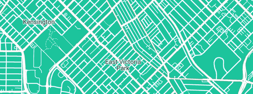 Map showing the location of Tuned In in East Victoria Park, WA 6101