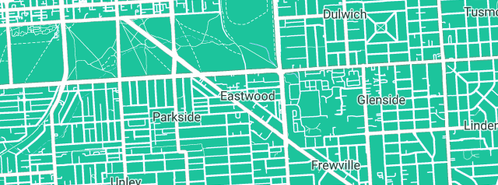 Map showing the location of Drain Pipe Relining Adelaide in Eastwood, SA 5063