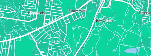 Map showing the location of Solar Centre Brisbane in Ebbw Vale, QLD 4304