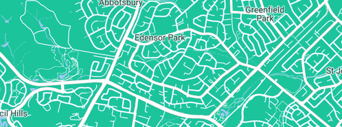 Map showing the location of Proplumb Solutions in Edensor Park, NSW 2176