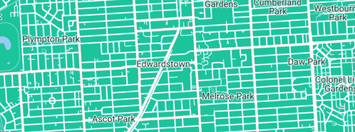 Map showing the location of Platinum Plumbing & Gas Solutions in Edwardstown, SA 5039