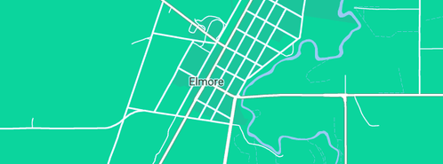 Map showing the location of Fx Frawley in Elmore, VIC 3558