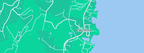 Map showing the location of J & K Plumbing & Gasfitting in Electrona, TAS 7054