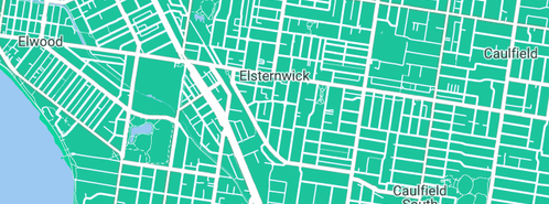 Map showing the location of Webb Plumbing Services in Elsternwick, VIC 3185