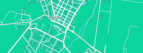 Map showing the location of Cliff Tucker Plumbing Pty Ltd in Emerald, QLD 4720