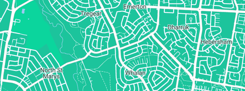 Map showing the location of Kp Plumbing in Emerton, NSW 2770