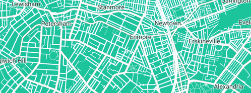 Map showing the location of Your Neighbourhood Plumber Inner West in Enmore, NSW 2042