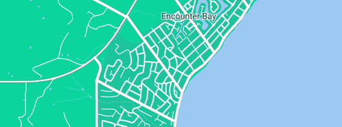 Map showing the location of Hills to Harbor Plumbing in Encounter Bay, SA 5211