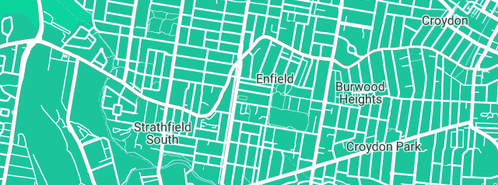 Map showing the location of Verrender M E in Enfield, NSW 2136