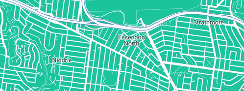 Map showing the location of R B Services Pty Ltd in Essendon North, VIC 3041