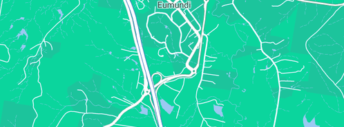 Map showing the location of Dizzys Drainage in Eumundi, QLD 4562