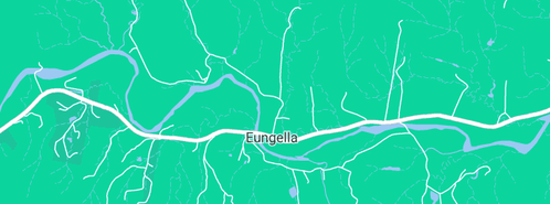 Map showing the location of Treuer Jeff in Eungella, NSW 2484