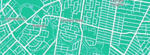 Map showing the location of Acqua Plumbing Pty Ltd in Fairfield West, NSW 2165