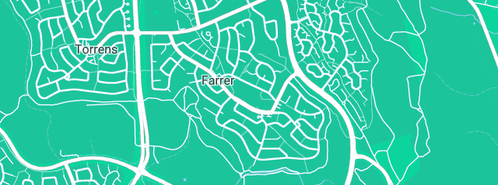 Map showing the location of Hartas M J & K P in Farrer, ACT 2607