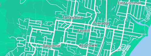 Map showing the location of Tappro Plumbing & Gas Pty Ltd in Fernhill, NSW 2519