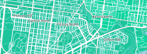 Map showing the location of Peak Performance Plumbing in Fitzroy North, VIC 3068