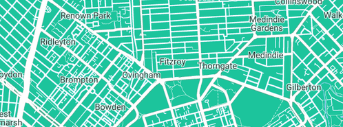 Map showing the location of Pipe Works in Fitzroy, SA 5082