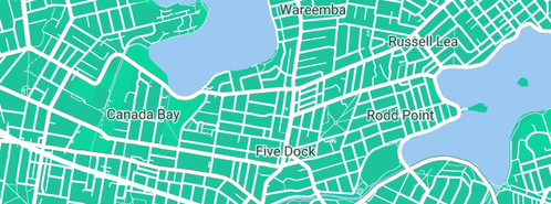 Map showing the location of SPS Plumbers - Inner West in Five Dock, NSW 2046