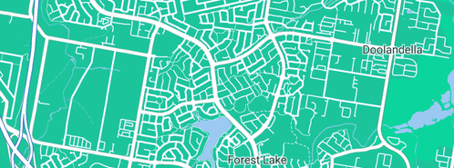 Map showing the location of Pacific Blue Plumbing Pty Ltd in Forest Lake, QLD 4078