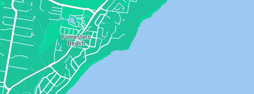 Map showing the location of Combat Plumbing in Forresters Beach, NSW 2260