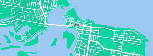 Map showing the location of Eagles Plumbing Supplies in Forster, NSW 2428